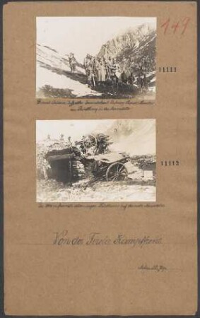 General-Artillerie-Inspektor Generaloberst Erzherzog Leopold Salvator am Bindllweg in der Marmolata