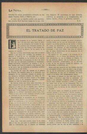El tratado de paz