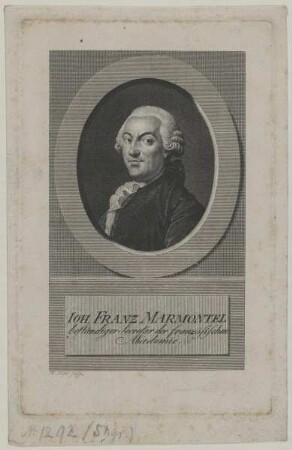 Bildnis des Joh. Franz Marmontel