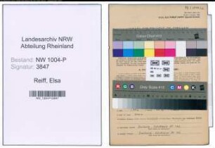 Entnazifizierung Elsa Reiff , geb. 14.06.1908 ()