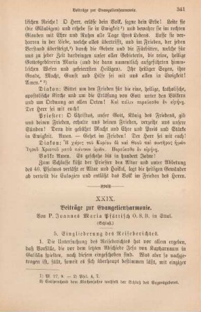 341-354 Beiträge zur Evangelienharmonie : Schluß