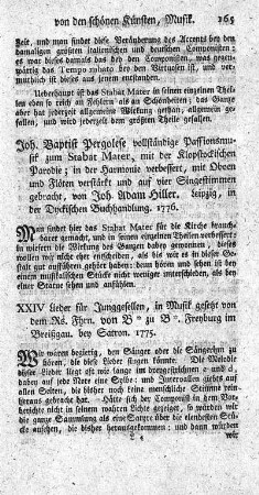 XXIV Lieder für Junggesellen.