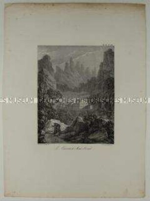 Le Couvent de Mont-Serrat (T. II/Pl. 88 des Mappenwerkes: Souvenirs Pittoresques)