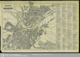 Plan von Dresden