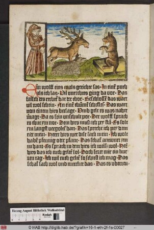 Vom Wolf, Schaf und Hirsch.