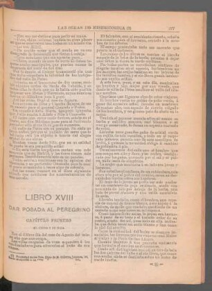 Libro XVIII : Dar posada al peregrino