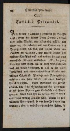 CLVI. Camillus Procaccini