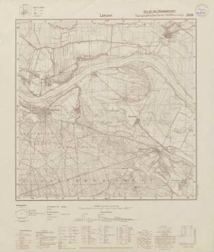 2934 Lenzen, Topographische Karte 1:25000 (4cm - Karte)