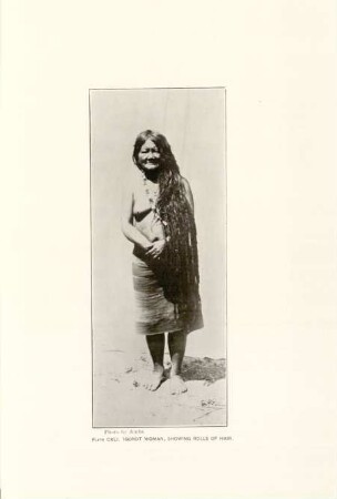 Plate CXLI. Igorot woman, showing rolls of hair
