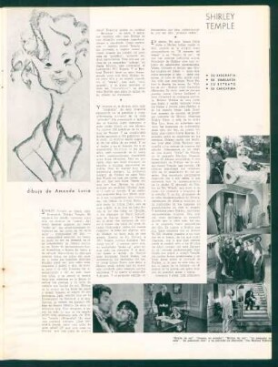 Shirley Temple - su biografía, su semblanza, su retrato, su caricatura