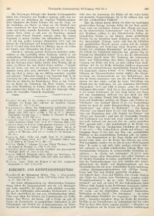 285-288 [Rezension] Handbuch der reformierten Schweiz