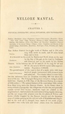 Chapter I. Physical geography, local divisions, and topography