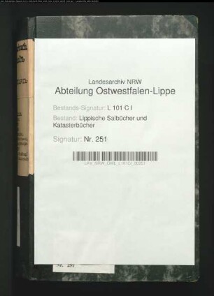 Konzept des Meßbuchs der Vogtei Langenholzhausen von 1756/57 (Duplikat)