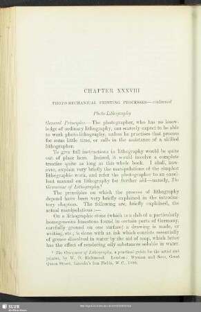 Chapter XXXVIII Photo-Mechanical Printing Processes – continued