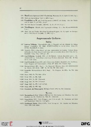 Angrenzende Gebiete (Nr. 1357-1418)