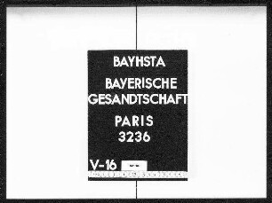 Blaes, Johann, von Ensheim in der Rheinpfalz, Gesuch seiner Witwe Katharina Blaes, geborene Bubel, in Puteaux bei Paris