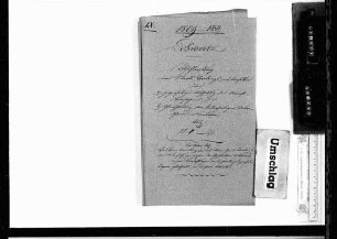 Abschluss eines Staatsvertrags über gegenseitige Aufhebung des Arrestverfahrens sowie Gleichstellung der beiderseitigen Untertanen bei Konkursen (1809-1859)