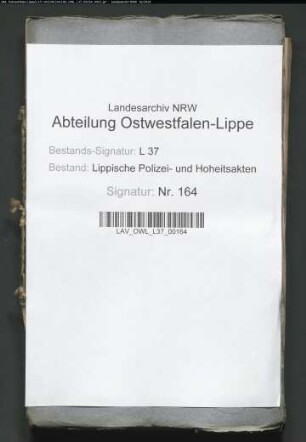 Bekämpfung der Quacksalbereien des Hoppenplöckers Ernsting alias Neuhaus zu Hagen (Vogtei Lage)