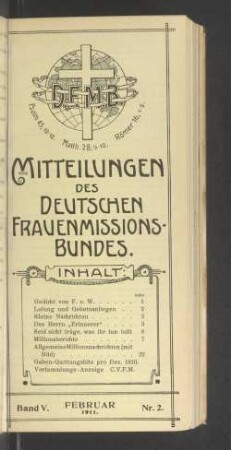 Nr. 2. Februar 1911