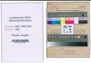 Entnazifizierung Gustav Rudnik , geb. 15.04.1899 (Justizsekretaer)
