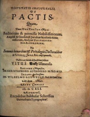 Disputatio inauguralis De pactis