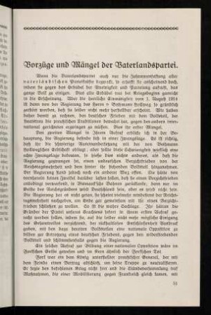 51-52, Vorzüge und Mängel der Vaterlandspartei