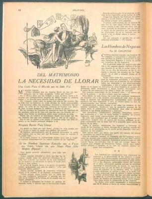 La necesidad de llorar : Del matrimonio