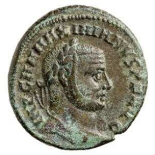Münze, Follis, 295 - 296 n. Chr.