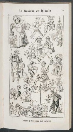 La Navidad en la calle - [Dibujo] : Tipos y escenas del natural
