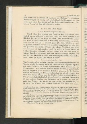 II. Helios und Aion