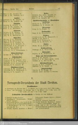 V. Fernsprech-Verzeichnis der Stadt Nerchau