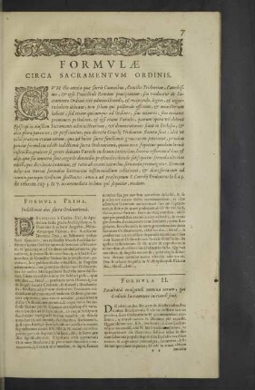 Formulae circa sacramentum ordinis.