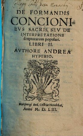 De formandis concionibus sacris ... : libri 2