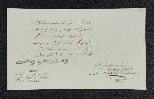 J... Nickels. – Würzburg, 12.06.1809