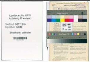 Entnazifizierung Wilhelm Buschulte , geb. 08.03.1911 (Ingenieur)