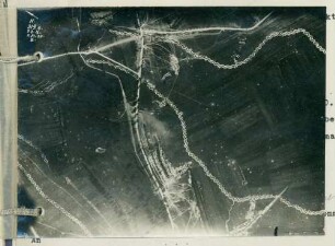 Foto der Batterie 874 nördlich von Minaucourt(-le-Mesnil-lès-Hurlus) (Luftbild)