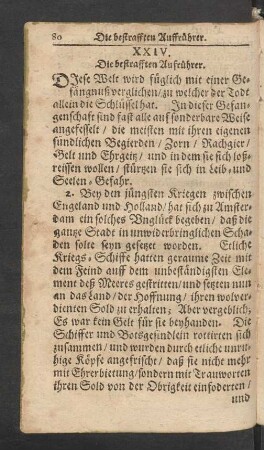 XXIV. Die bestrafften Aufrührer.