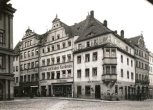 Torgau. Renaissancehäuser, Scheffelstraße. Eckansicht