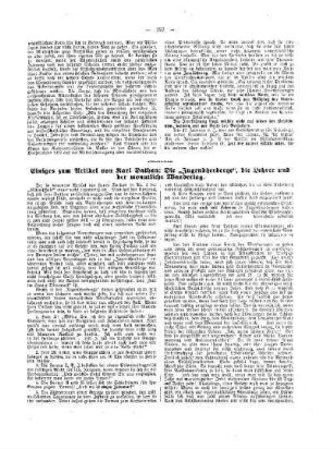 Einiges zum Artikel von Karl Dathan: Die "Jugendherberge", die Lehrer und der monatliche Wandertag