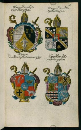 58-66, F. Wappen der Reichsprälaten, der Schwäbischen und Rheinischen Bank