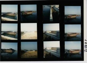 Kanalbrücke über die Weser - Unterbauten - Mittellandkanal, Minden, 1996