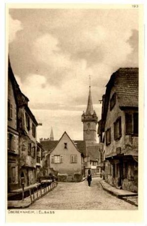 Der Krieg 1914/15 in Postkarten, 20. Reihe, Abt.: Deutschland; Inhalt: Elsaß/1.Gruppe: Nr. 193: Oberehnheim i. Elsass