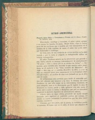 Letras americanas