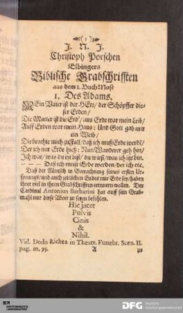 Grabschrift Nr. 1-100.