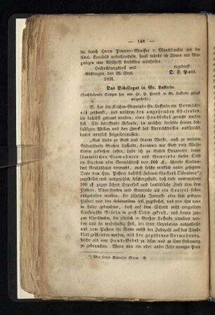 ¬Das¬ Bibellegat in Gr. Lafferde
