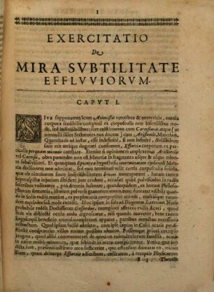 Roberti Boyle, Nobilissimi Angli, Et Societatis Regiae Dignissimi Socii, Opera Varia, [1,10]. Exercitationes De Atmosphaeris Corporvm Consistentivm