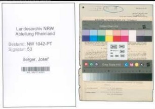 Entnazifizierung Josef Berger , geb. 27.01.1891 (Postbeamter)