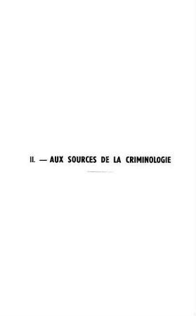 437-450, Aux sources de la criminologie
