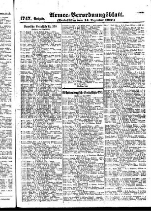1747. Ausgabe. Freitag, 14. Dezember 1917