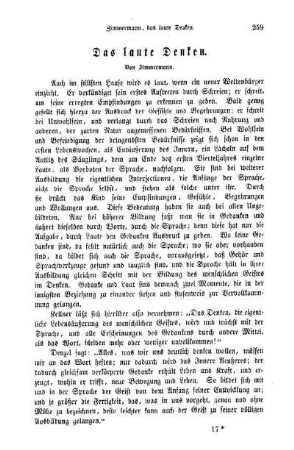 Das laute Denken